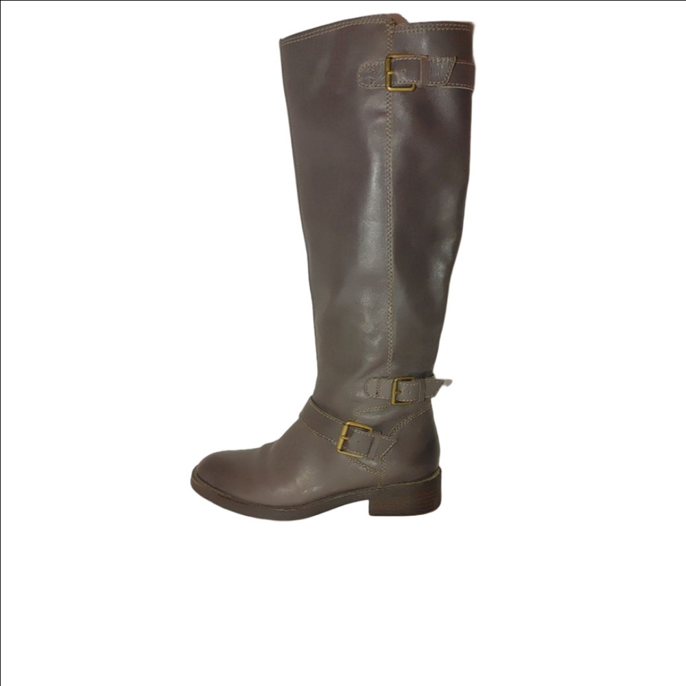 Enzo Angiolini Saylem Leather Riding Boots Size 7 M